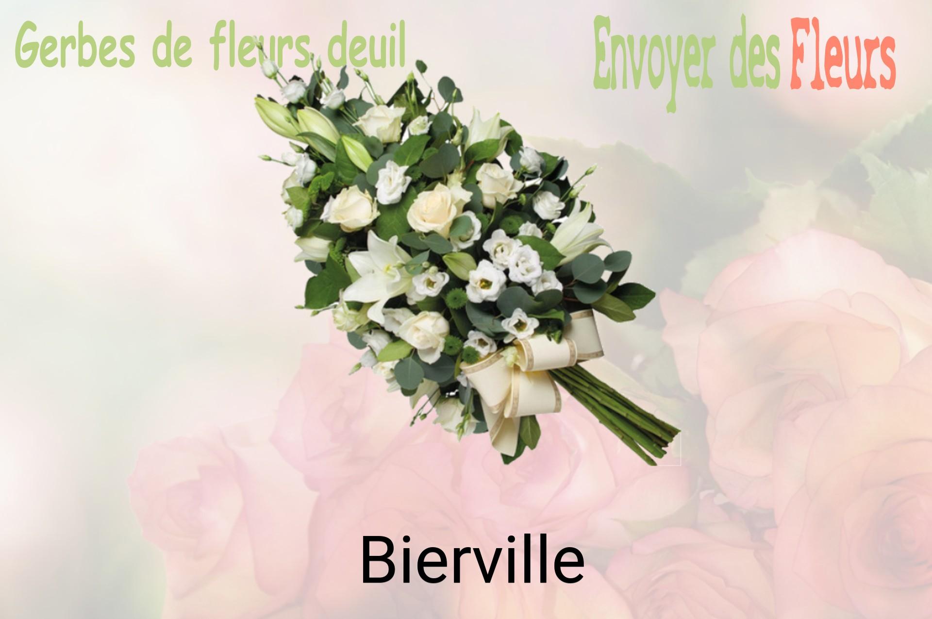 Gerbe de fleurs de deuil livrée à Bierville